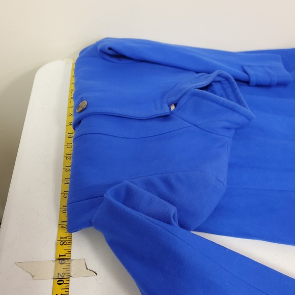 J Crew Womens Wool Factory Skirted Dress Coat Size 4 Blue‎ Formal Sophisticated - Picture 9 of 13